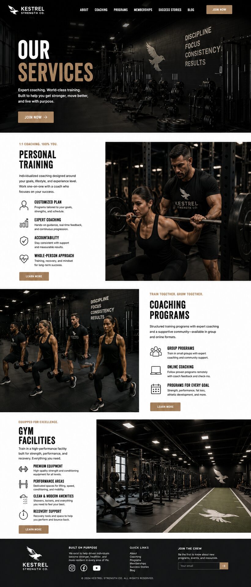 Services design mockup